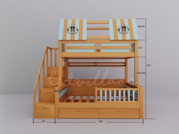 двухъярусная кроватка-домик амстердам5