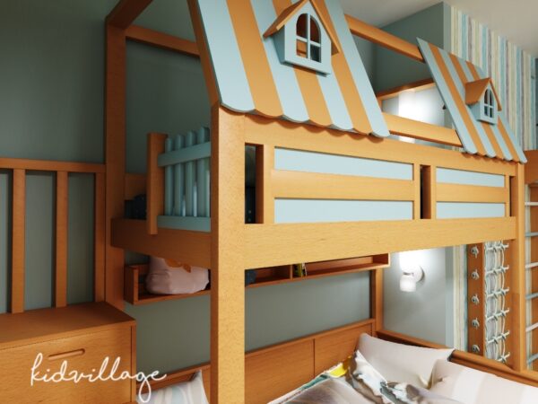 двухъярусная кроватка-домик амстердам2